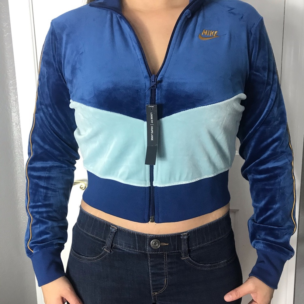 Nike Women’s Heritage Jacket. Blue/teal.